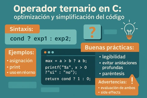 Operador ternario en C: optimización y simplificación del código
