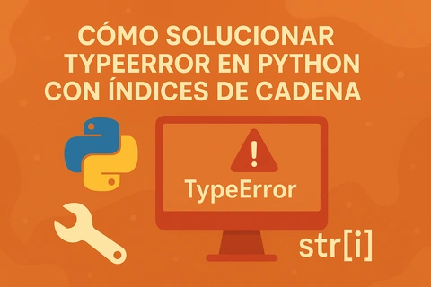 Cómo solucionar TypeError en Python con índices de cadena: Guía completa