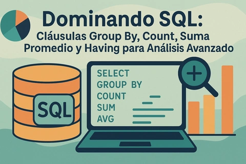 Dominando SQL: Cláusulas Group By, Count, Suma, Promedio y Having para Análisis Avanzado