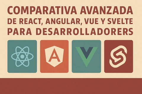 Comparativa avanzada de React, Angular, Vue y Svelte para desarrolladores
