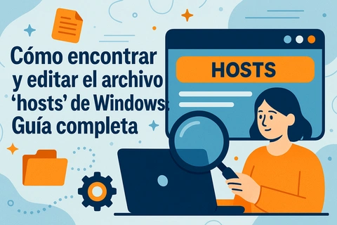 Cómo encontrar y editar el archivo hosts de Windows: Guía completa