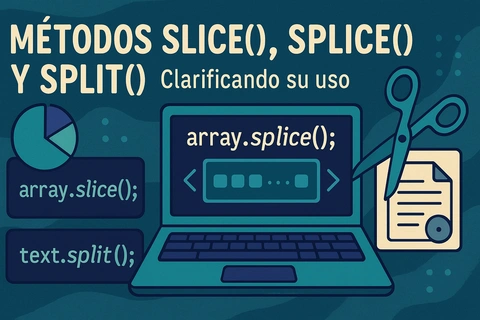 Métodos slice(), splice() y split() en JavaScript: Clarificando su uso