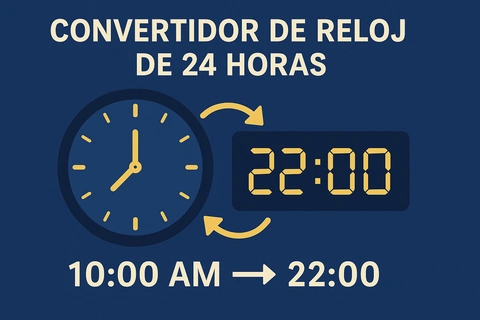 Convertidor de reloj de 24 horas: Guía completa para convertir AM/PM a horario de 24 horas