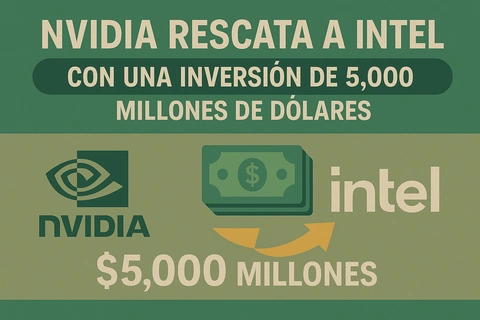 Nvidia rescata a Intel con una inversión de 5,000 millones de dólares