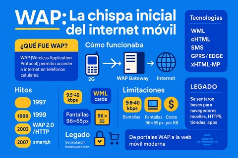 WAP: La chispa inicial del internet móvil