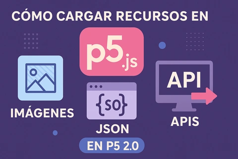 Como Cargar Recursos en p5.js: Imagenes, JSON y APIs en P5 2.0