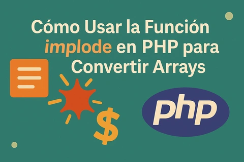 Cómo Usar la Función implode en PHP para Convertir Arrays