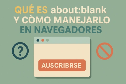 Qué es about:blank y cómo manejarlo en navegadores