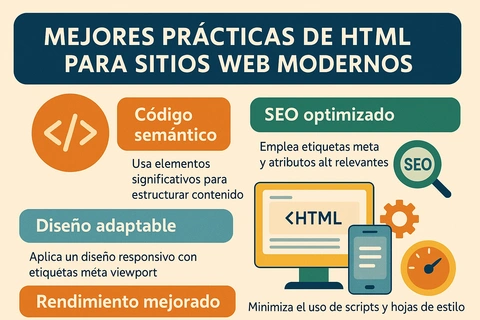 Mejores prácticas de HTML para sitios web modernos