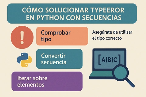 Cómo solucionar TypeError en Python con secuencias