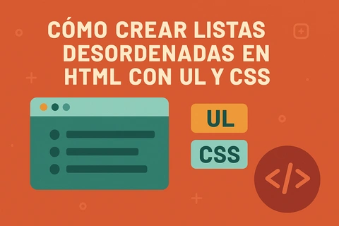 Cómo crear listas desordenadas en HTML con ul y CSS