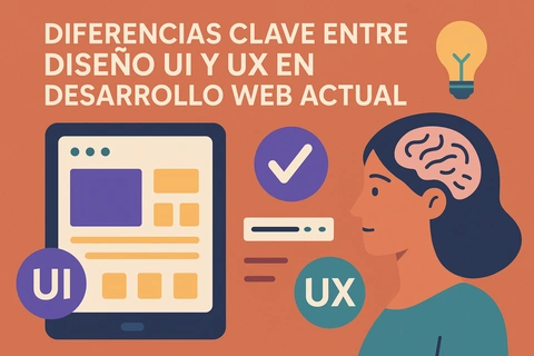 Diferencias clave entre diseño UI y UX en desarrollo web actual
