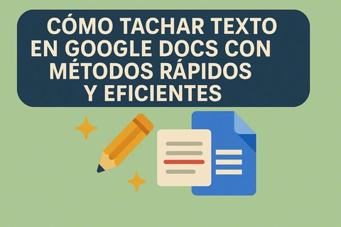 Cómo tachar texto en Google Docs con métodos rápidos y eficientes