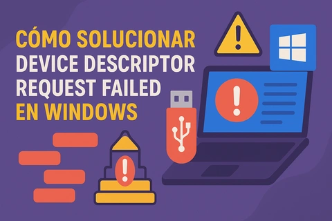 Cómo solucionar Device Descriptor Request Failed en Windows