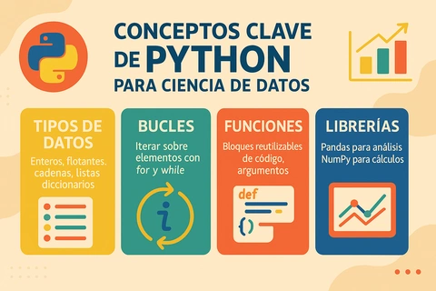 Conceptos clave de Python para ciencia de datos