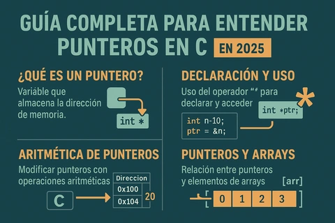 Guía Completa para Entender Punteros en C en 2025