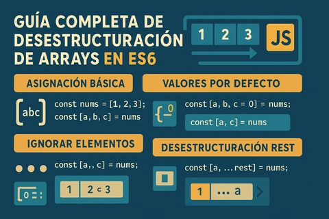 Guía Completa de Desestructuración de Arrays en ES6