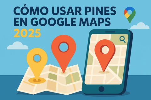 Cómo Usar Pines en Google Maps 2025