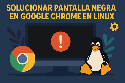 Solucionar pantalla negra en Google Chrome en Linux