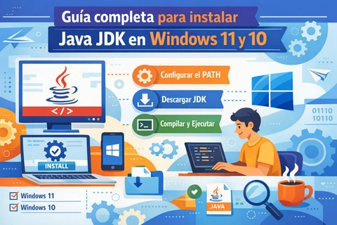Guía completa para instalar Java JDK en Windows 11 y 10