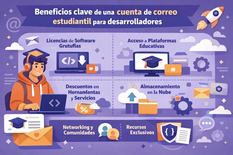 Beneficios clave de una cuenta de correo estudiantil para desarrolladores