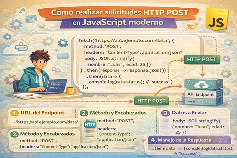 Cómo realizar solicitudes HTTP POST en JavaScript moderno