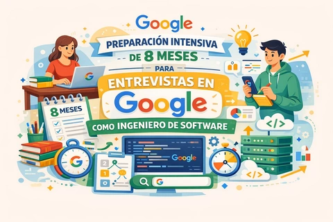 Preparación intensiva de 8 meses para entrevistas en Google como ingeniero de software