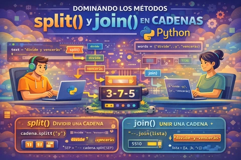 Dominando los métodos split() y join() en cadenas de Python