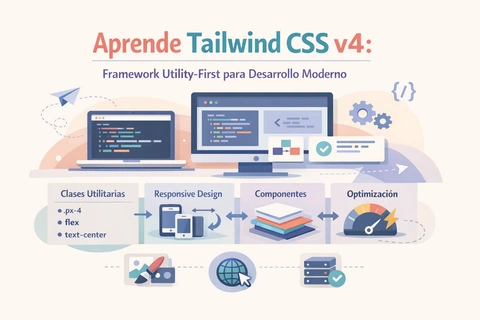 Aprende Tailwind CSS v4: Framework Utility-First para Desarrollo Moderno