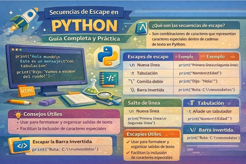 Secuencias de Escape en Python: Guía Completa y Práctica