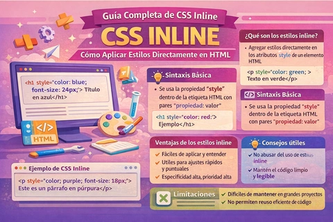 Guía Completa de CSS Inline: Cómo Aplicar Estilos Directamente en HTML