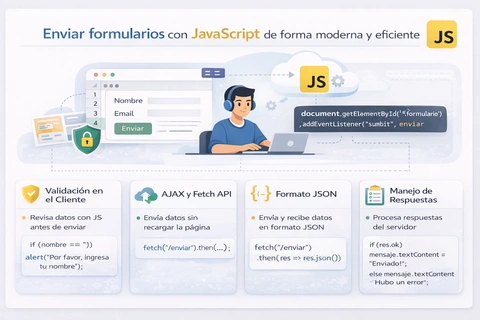 Enviar formularios con JavaScript de forma moderna y eficiente