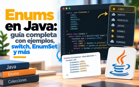 Enums en Java: guía completa con ejemplos, switch, EnumSet y más
