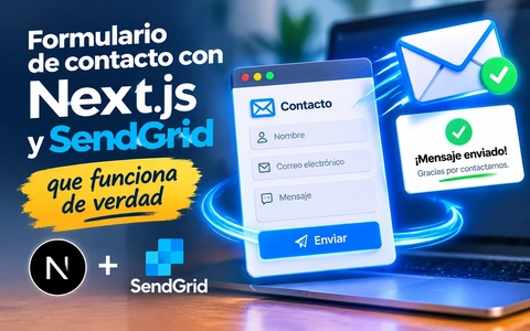 Formulario de contacto con Next.js y SendGrid que funciona de verdad