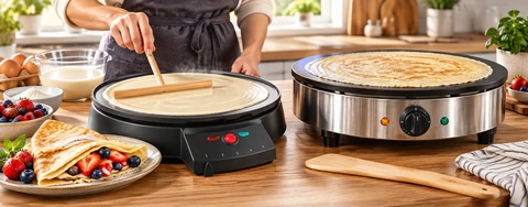 Electric Crepe Makers Face Off: Features & Functionality
