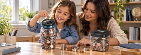 LCD Display Money Saving Boxes: Keep Track of Your Savings