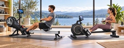Comparing the Best Rowing Machines for Live Home Workouts