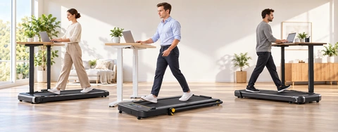 Quality Under Desk Treadmills with Remote Control and LED Display