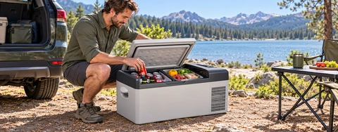 Dual Zone Portable Refrigerators for Car Travel and Camping