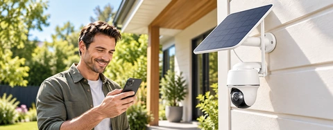 Innovative Solar-Powered Security Cameras with AI Recognition