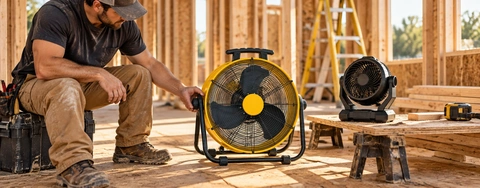 Portable Jobsite Fans: DEWALT 20V MAX vs. KITWLEMEN Rechargeable