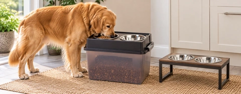 Comparing Elevated Dog Bowl Stands with Airtight Food Storage