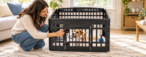 Comparing IRIS USA 24" Exercise Pet Playpens for Dogs and Puppies