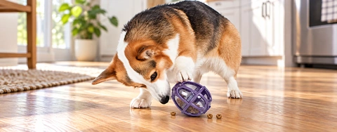 PetSafe Busy Buddy Kibble Nibble: Small Purple Meal Dispensing Toy