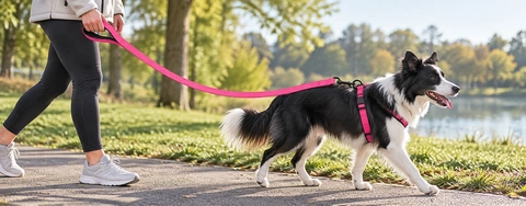 Neoprene Handled Reflective Leash for Small, Medium, and Large Dogs