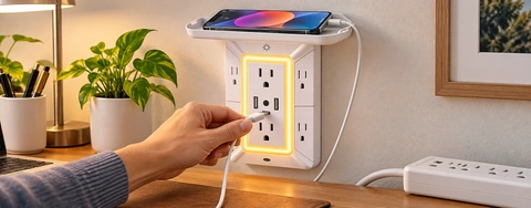 Comparing Surge Protectors with Shelf Extensions to Basic Power Strips