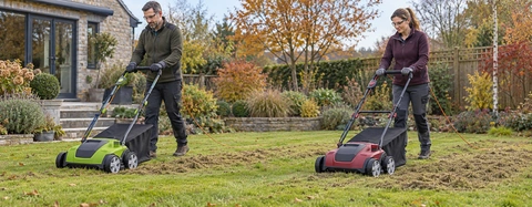 Comparison of Electric Dethatchers and Scarifiers with Collection Bags