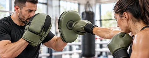 Curved Punching Mitts for Boxing & Martial Arts Training
