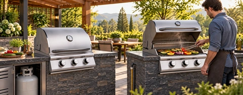 Comparing Liquid Propane vs. Natural Gas BBQ Grill Heads