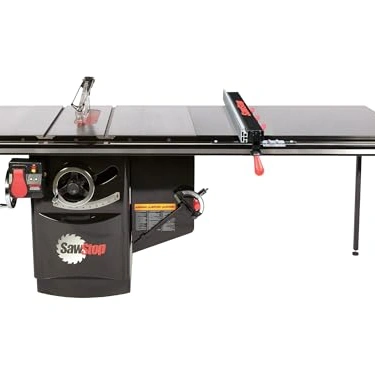 Click to view Industrial 5HP 1ph 230V Cabinet Saw with 52” T-Glide Rip Fence and Extension Table
